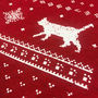 Womens Festive Christmas Cats Long Sleeve Tshirt, thumbnail 2 of 3
