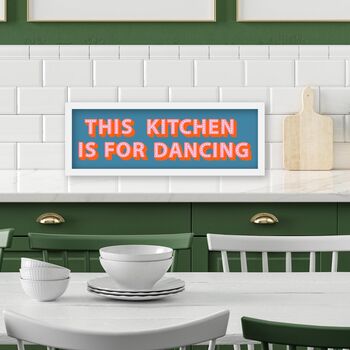 This Kitchen Is For Dancing Framed Print, 7 of 10