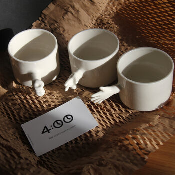 Handmade Rock Paper Scissors Ceramic Cup Set, 4 of 9