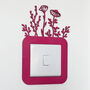 Floral Light Switch Surround In Wildflower Design Any Colour, thumbnail 4 of 6