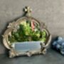 30cm Distressed Silver Baroque Crown Wall Mirror, thumbnail 4 of 8