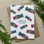 Set Of Six Scottish Christmas Cards With Tartan Pattern, thumbnail 3 of 9