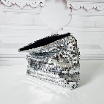 Sequin Embellished Clutch Bag, 4 of 5