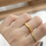 14 K Dainty Gold Crown Ring Set, thumbnail 5 of 6