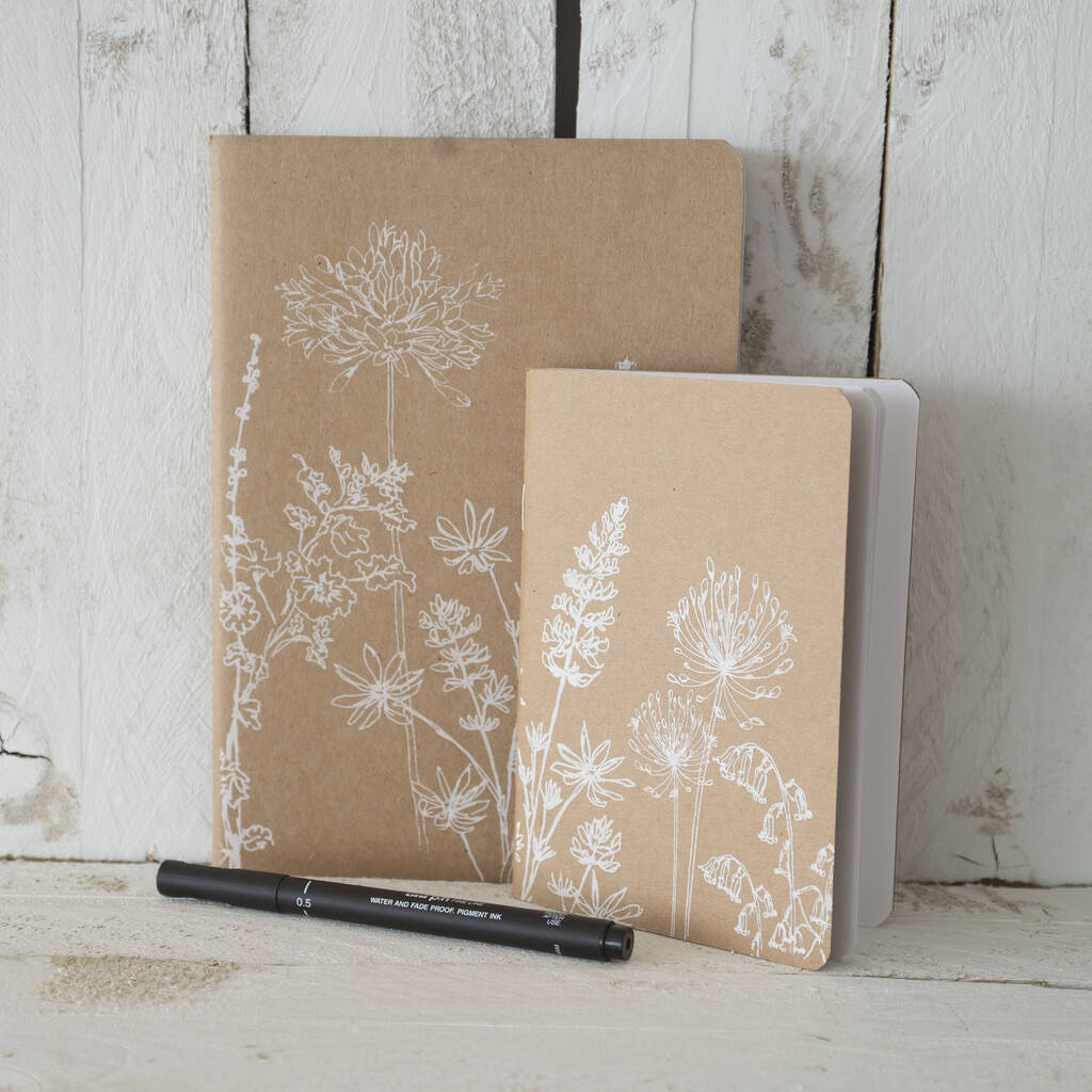 Garden Flowers Notebook By HELEN ROUND | notonthehighstreet.com