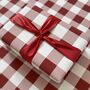 Christmas Red Gingham Luxury Wrapping Paper, thumbnail 3 of 6
