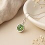 Personalised August Birthstone Necklace In Sterling Silver, thumbnail 3 of 10