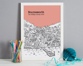Personalised Bournemouth Print, 6 of 10
