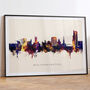 Wolverhampton Skyline Cityscape Art Print, thumbnail 6 of 12