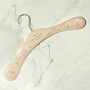 Personalised White Floral Wedding Hanger, thumbnail 3 of 4