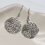 Sterling Silver Celtic Dara Knot Earrings, thumbnail 4 of 7