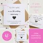 Personalised 6th Anniversary Card With Iron Heart, thumbnail 2 of 7