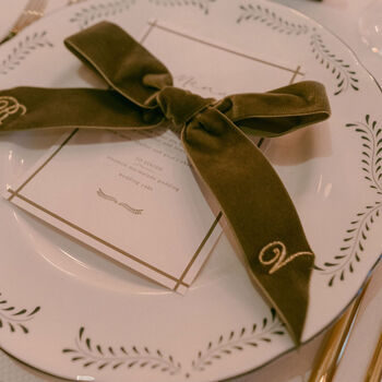 Personalised Velvet Bow – Perfect For Place Settings, 8 of 8