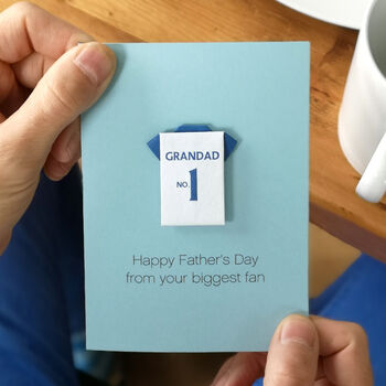 Personalised Football Father's Day Origami Card, 2 of 4