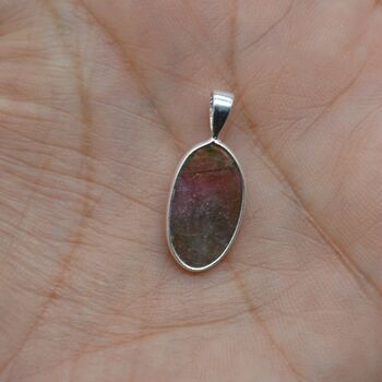 Watermelon Tourmaline Necklace: October Birthstone, 9 of 11