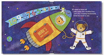Personalised Children's Book, Blast Off With Me, 7 of 11