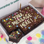 Personalised Super Sized Birthday Brownie Slab, thumbnail 1 of 3