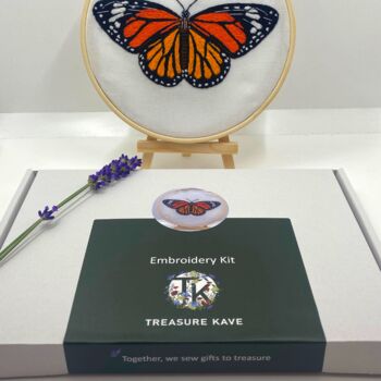 Butterfly Embroidery Kit, Beginners Kit, 7 of 9