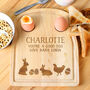 Personalised Spring Dippy Egg And Soldiers Toast Board, thumbnail 2 of 5