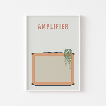 Guitar Amplifier Print | Orange Amp Music Poster, 4 of 8