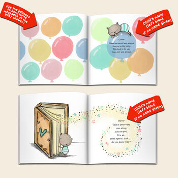 Personalised Baby Shower Book 'The World Waited', 6 of 11