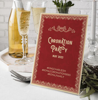 Coronation Party Selfie Frame And Sign, 3 of 3