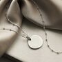 Engravable Sterling Silver Large Tag Necklace, thumbnail 1 of 9