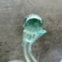 Molten Glass Wine Decanter With Stopper Teak Root Base, thumbnail 2 of 12