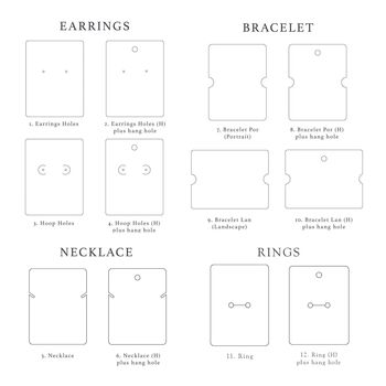 Custom Branded Jewellery Display Cards Company Branding, 6 of 6