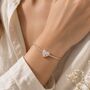 Mother And Daughter Crystal Heart Drawstring Bracelet, thumbnail 3 of 5