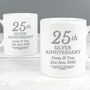 Personalised 25th Anniversary Mug Set, thumbnail 2 of 3