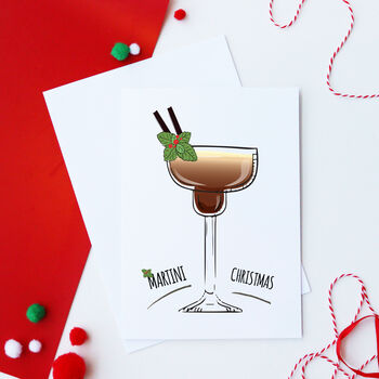 Martini Christmas Espresso Martini Card, 2 of 3