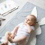 Personalised Baby's Bunny Fine Cotton Knit Blanket, thumbnail 5 of 12