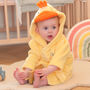Personalised Baby Chick Dressing Gown Gift For Children, thumbnail 8 of 10