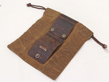 Canvas And Leather Foraging And Walking Pouch, 5 of 12