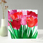 Tulips Card For Mum, thumbnail 1 of 6