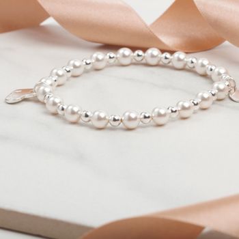 Personalised Swarovski Pearl Bridal Bracelet, 3 of 5