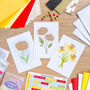 Floral Meadow Card Making Kit | Beginner Intermediate Iris Folding Craft, thumbnail 5 of 7