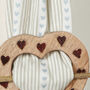 Set Of Two Heart Curtain Hold Backs, thumbnail 4 of 5