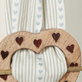 Set Of Two Heart Curtain Hold Backs, 4 of 5