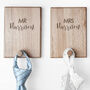 Personalised Couple's Wooden Peg Hook, thumbnail 3 of 12