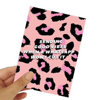 'Sending Good Vibes' Greetings Card, 3 of 3