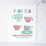 Personalised Tea Print 40th Birthday Present, thumbnail 3 of 4