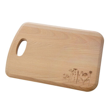 Spring Floral Beech Serving Board, 2 of 4