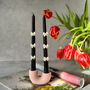 3D Black Bow Dinner Candle With U Shape Candle Holder, thumbnail 1 of 5