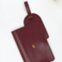 Personalised Leather Luggage Tag, thumbnail 1 of 4