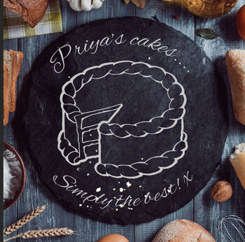 Personalised Cake Plate 'Cake', 3 of 5