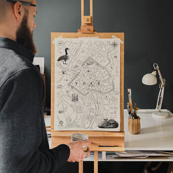 Personalised York Illustrated Map Print, 4 of 7