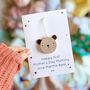 Personalised First Mother's Day Bear Token Card, thumbnail 2 of 2