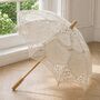 Victorian Lace Umbrella Sun Wedding Summer Parasol, thumbnail 2 of 6